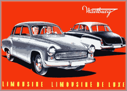 Wartburg Limousine - Limousine de Luxe Prospekt 1961