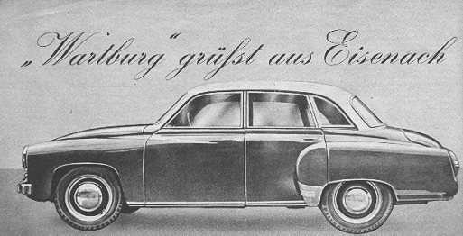 Wartburg gr&uuml;&szlig;t aus Eisenach